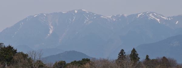 写真１ 竜ヶ岳の残雪