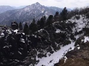 写真3 ロープウエイから本谷、大黒岩、鎌ヶ岳 写真3 ロープウエイから本谷、大黒岩、鎌ヶ岳