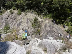 写真6 クサリ場 写真6 クサリ場