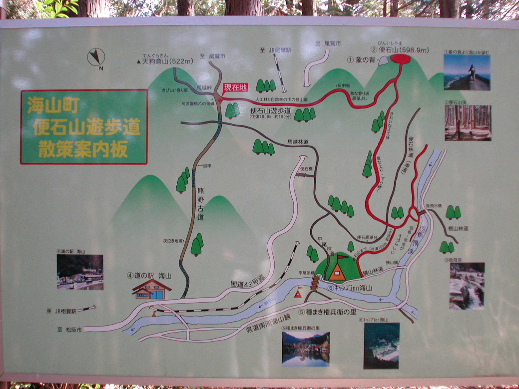 写真 姫越山登山案内板